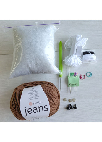 Набір для в'язання ведмедика (коричневий) Hand Made (365250665)