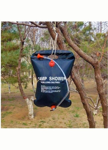 Туристичний душ для кемпінгу похідний Camp Shower Похідний переносний душ на дачу, рибалку, в подорож 20 літрів Чорний No Brand (319712664)