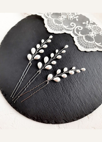 Набір шпильок в зачіску з перлин колоски No Brand (331177206)