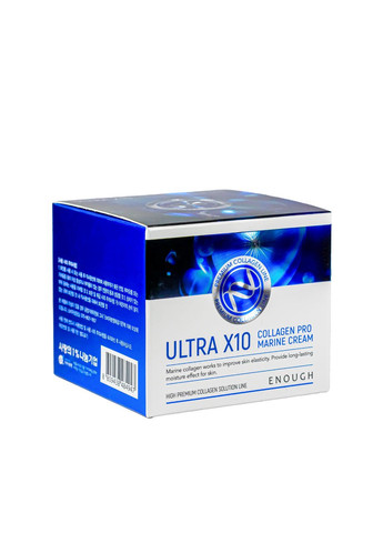 ENOUGH Увлажняющий крем для лица Ultra X10 Collagen Pro Marine с коллагеном 50 мл — Крем, Южная Корея (355312872)