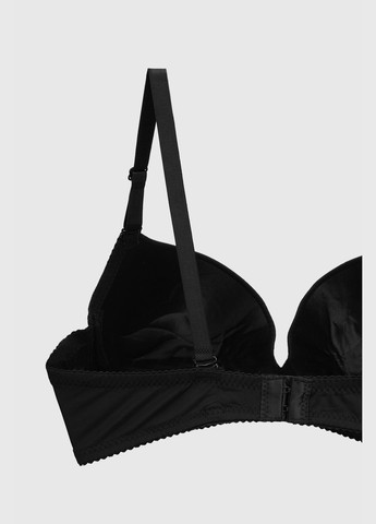 Чёрный бюстгальтер Blue Rose