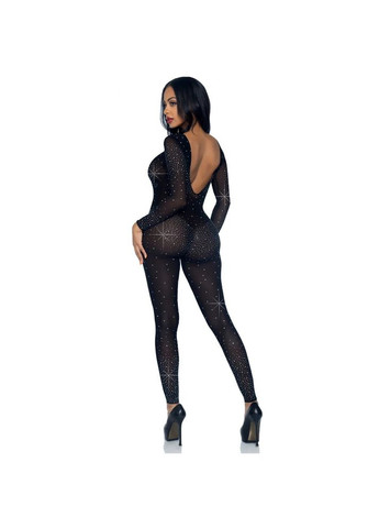 Комбінезон сексуальний Leg Avenue Sheer Rhinestone, XS, зі стразами, чорний No Brand (303902431)