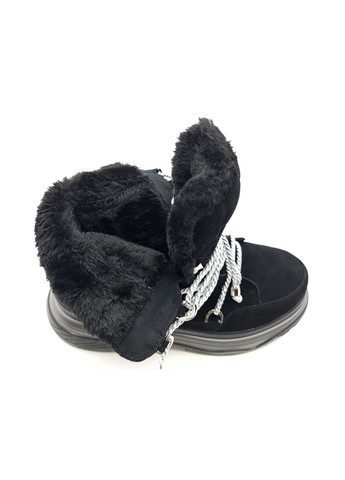 Осенние женские ботинки черные замшевые kd-19-1 23,5 см (р) Kadisailun