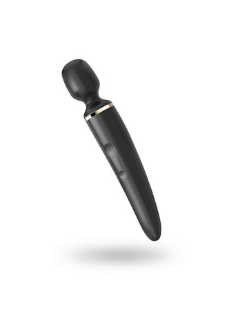 Вібромасажер Wand-er Woman (Black/Gold), водонепроникний, потужний, розмір XXL Satisfyer (298349681)