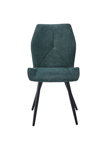 Стілець Hank Чорний каркас / Темно-зелена тканина Intarsio (372178437)