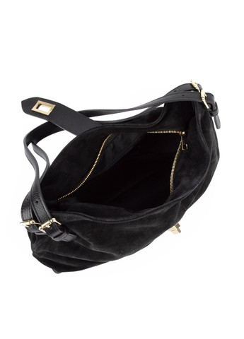 Сумка жіноча замшева 04034 чорна Virginia Conti (361048128)