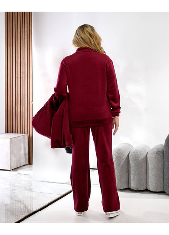 Костюм трійка для прогулянки:штани та кофта двосторонній велюр,жилетка силікон 150 Україна (362395793)