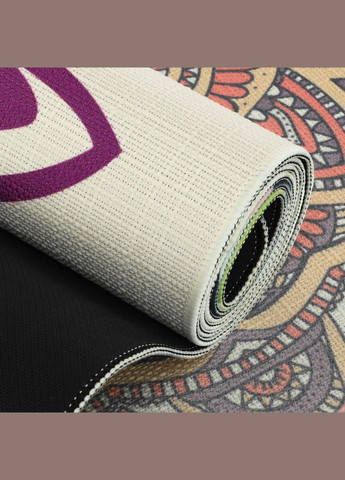 Килимок для йоги лляний каучуковий Бежевий FI-7156-3 Record (342106606)