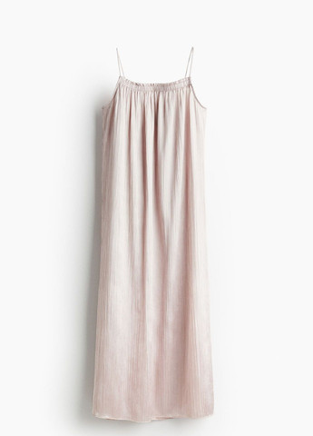 Светло-розовое кэжуал платье H&M однотонное