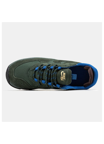 Темно-зелені Осінні кросівки чоловічі Nike Air Force 1 Wild