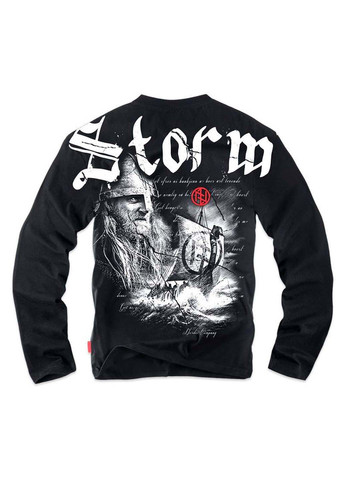 Черный демисезонный кэжуал лонгслив Dobermans Aggressive