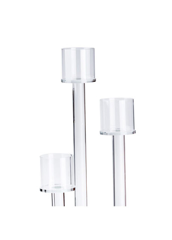 Подсвечник на 3 свечи стеклянный 36.5/47.0/56.5 см TS Kitchen (360456857)