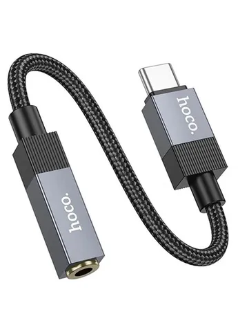 Перехідник Hoco Type-C to 3.5mm AUX плетений 0,3-1,0 м No Brand UPA32C (402064404)