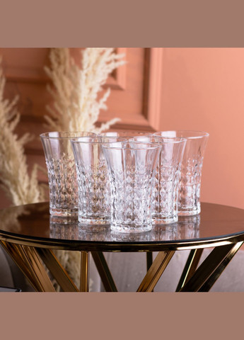 Набор стаканов Living Home под хрусталь 6 штук по 380 мл, прозрачный No Brand HP4160 (298915408)