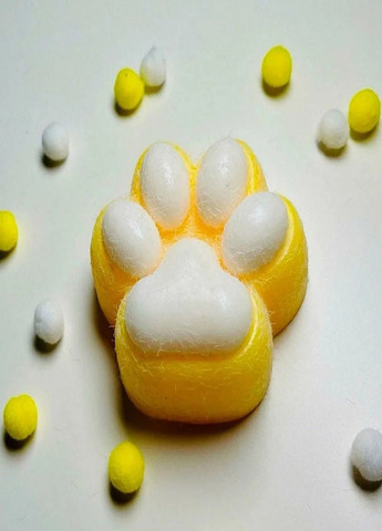 Сквиш лапка игрушка антистресс таба кошачья лапа 6,5см Желтый VTech (307802872)