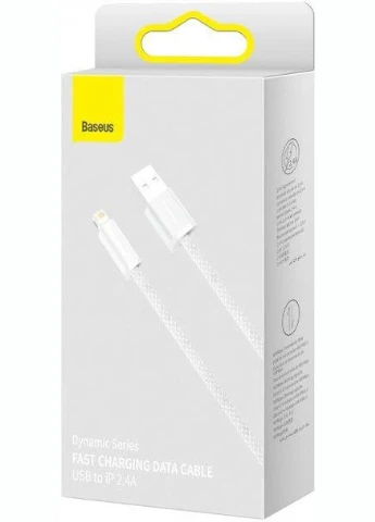 Кабель Dynamic Series Fast Charging Cable USB to Lightning 2.4A 1m CALD000402 White Baseus (271824392)
