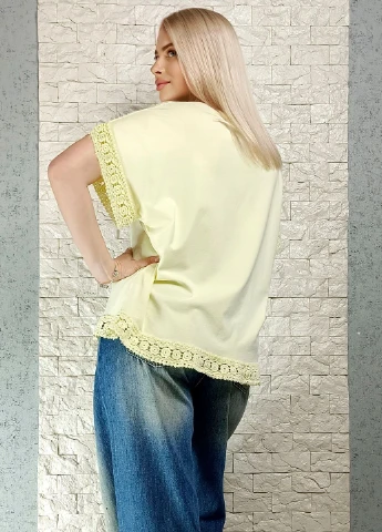 Футболка Mumu бавовняна з оздобленням кроше - (395653553)