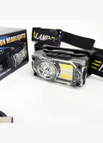 Налобний ліхтарик з usb зарядкою YY-19B-3SMD+2COB(white+yellow+red), Налобний ліхтар BR-952 для сто Bailong (351486005)