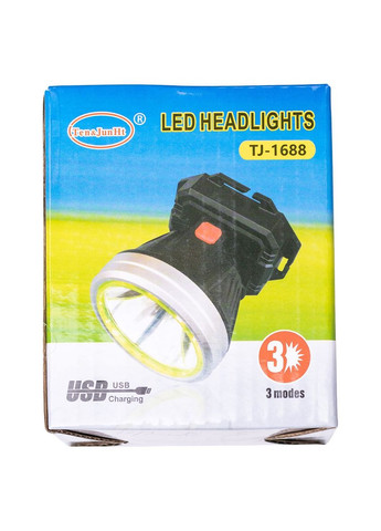Налобний ліхтар акумуляторний 9х8х7 см 5 В 3 режими роботи LED HP-JG-3 Yiwu (370706491)