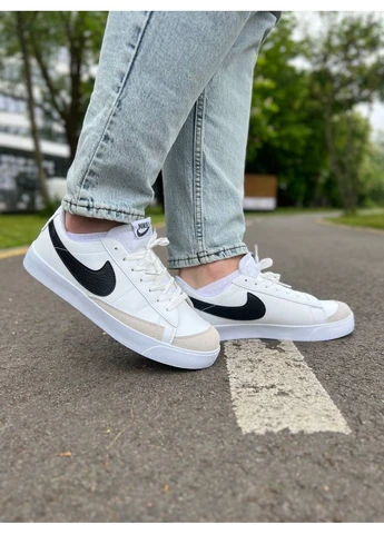 Белые летние кроссовки nike blazer low vintage white найк блейзер No Brand