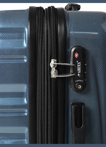 Валіза середня M полікарбонат синя 66х43х25(+5)см/76л/3.5кг AIRTEX (324801899)