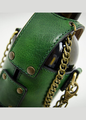 Шкіряна сумка для вина для жінок - Saving Grapes - Зелений колір - 5206001W Time Resistance (316192907)