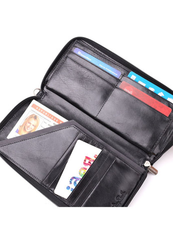 Чоловічий клатч на одне відділення з гладкої натуральної шкіри 20860_1 (9770 nero) Чорний Tony Perotti (362417510)