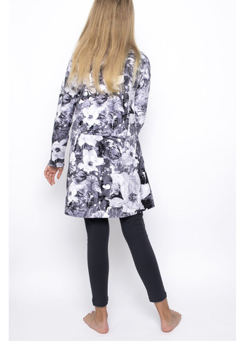 Світло-сіра сукня maia, р.128, світло-сірий з принтом Huppa (352164715)