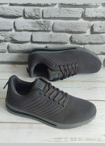Темно-серые качественные текстильные кроссовки (р. 41-46) Bonote