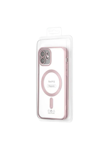 Чехол Ductil Metallic Edge with MagSafe (Protected Camera & Lens) Pink Case iPhone 12 (322820663)
