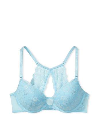 Світло-блакитний бюстгальтер sexy tee posey lace push-up bra 75c Victoria's Secret з кісточками