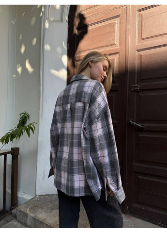 Светло-розовая повседневный рубашка в клетку Avanti с длинным рукавом