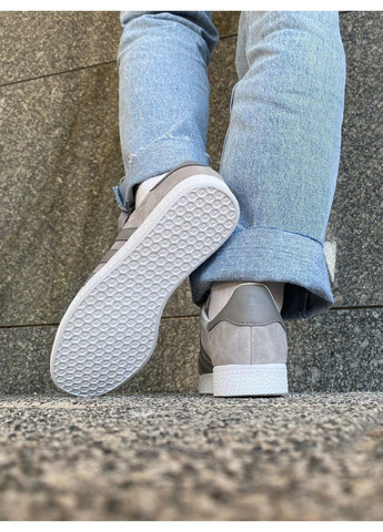 Сірі Осінні кросівки чоловічі adidas gazelle grey 2 адідас газель No Brand