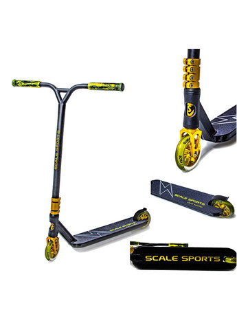 Трюковый самокат "Adrenaline", Abec 9, Четырехболтовый. Gold (999766902) Scale Sports (340911018)