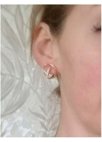 Серьги Xuping Jewerly орбитальная станция 1,9 см золотистые love-shopping Xuping Jewelry (354659336)