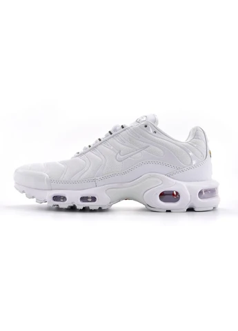 Белые демисезонные кроссовки мужские nike air max tn full white найк аир макс тн плюс белые No Brand