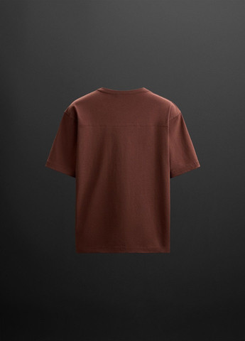 Темно-розовая футболка Zara