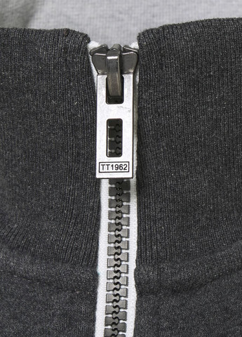 Чоловічий графітовий трикотажний светр на блискавці Tom Tailor (371575622)