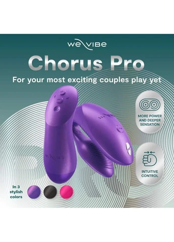 Смарт вибратор для пар с пультом и приложением фиолетовый Chorus Pro Electric We-Vibe (382842790)
