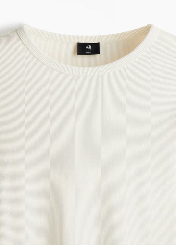 Белый демисезонный кэжуал лонгслив H&M