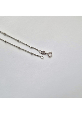 Серебряная Цепочка колье чокер Панцирь с Шариками см серебро 925 пробы родированное 2.10г 225р1/35 Nobrand (369974982)