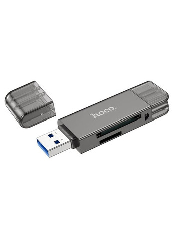 USB-хаб USB/Type-C 3.0 High-Speed Card Reader (6942007604819) Hoco HB39 (369609549)