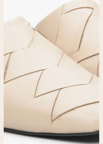 Светло-бежевые мюли, цвет молочный Estro