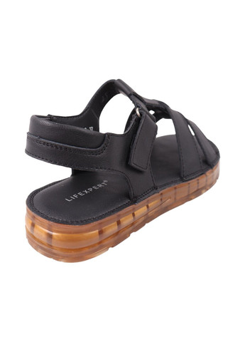 Черные босоножки женские черные натуральная кожа Lifexpert