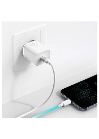 Зарядний пристрій Super Si Quick Charger 1C 20W EU White (CCSUP-B02) Baseus (396883391)