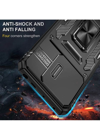 Ударостойкий чехол Camshield Army Ring для Xiaomi Redmi Note 13 4G Черный Epik (372499652)