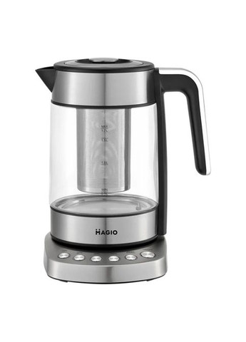 Электрочайник MG-494, чайник прозрачный с подсветкой, чайник дисковый, электрочайник с подсветкой Magio (364663905)