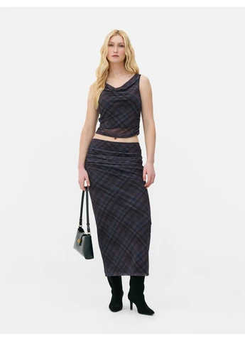 Топ літо,сливовий в клітку, Primark (400308138)