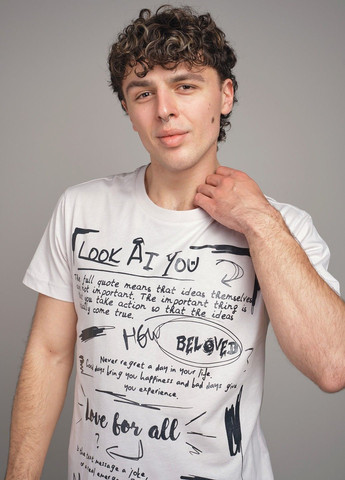 Серая мужская футболка с надписью 103262 Power