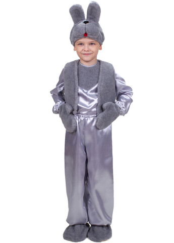 Карнавальний костюм Заєць №4 (сірий) No Brand (362538997)